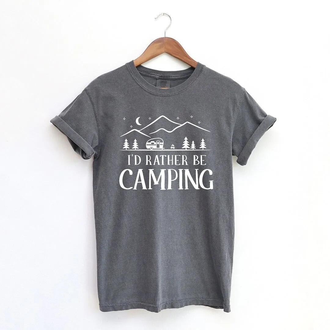 Rather Be Camping Camper Garment Dyed Tee sold by Zulily product image thumbnail 2