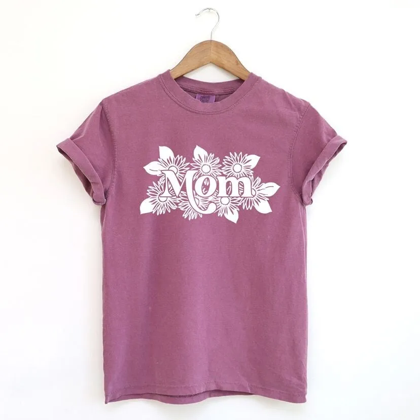 Mom Sunflowers Garment Dyed Tee sold by Zulily