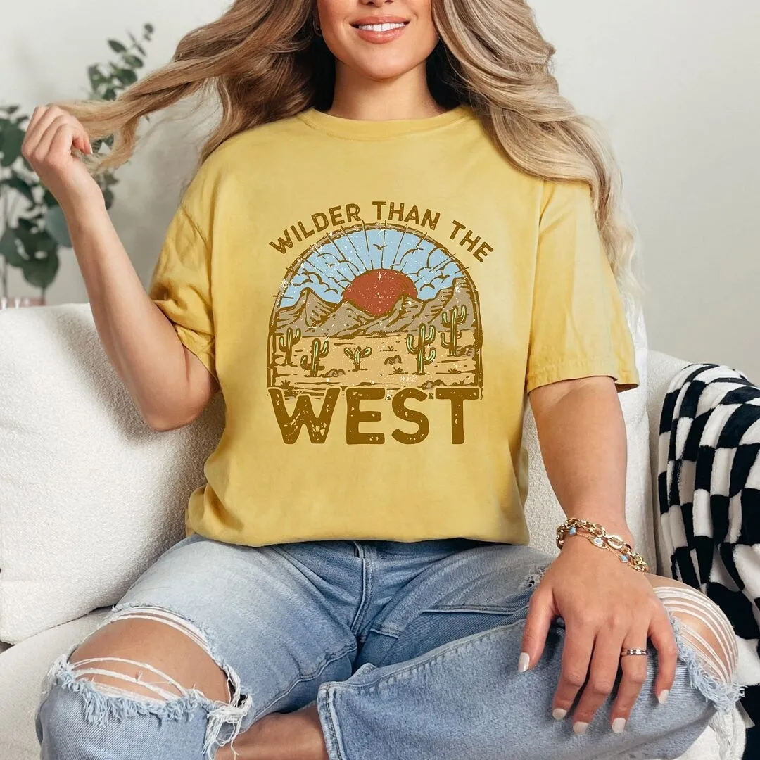 Wilder Than The West Garment Dyed Tee sold by Zulily product image thumbnail 3