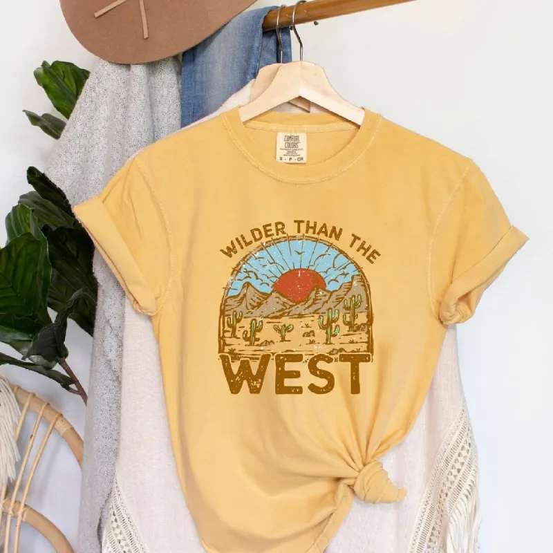 Wilder Than The West Garment Dyed Tee sold by Zulily