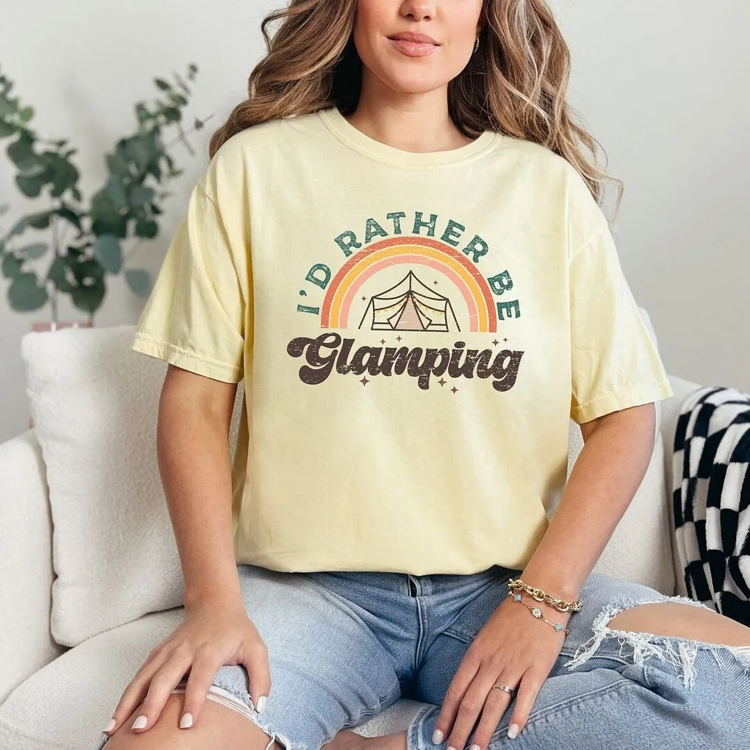 I'd Rather Be Glamping Garment Dyed Tee sold by Zulily product image thumbnail 3
