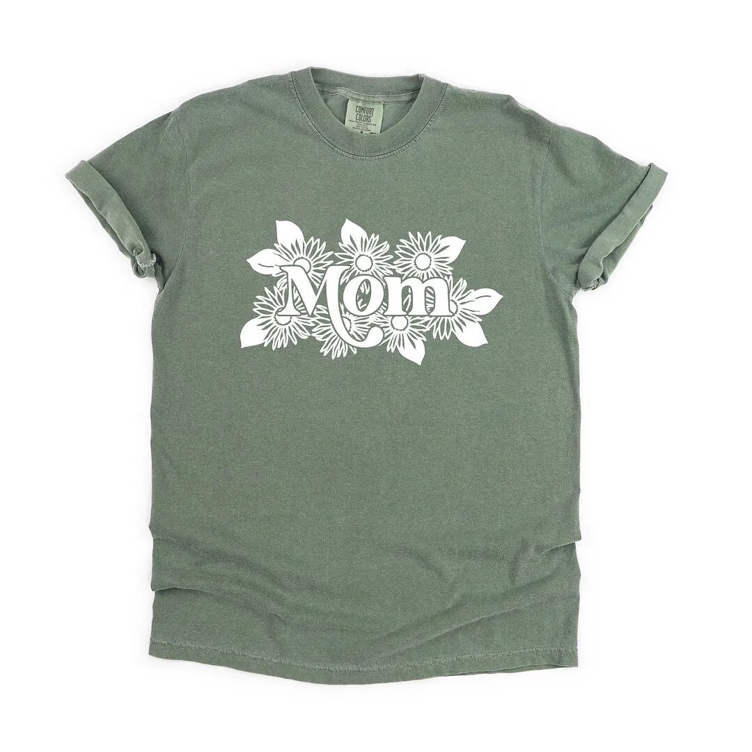 Mom Sunflowers Garment Dyed Tee sold by Zulily