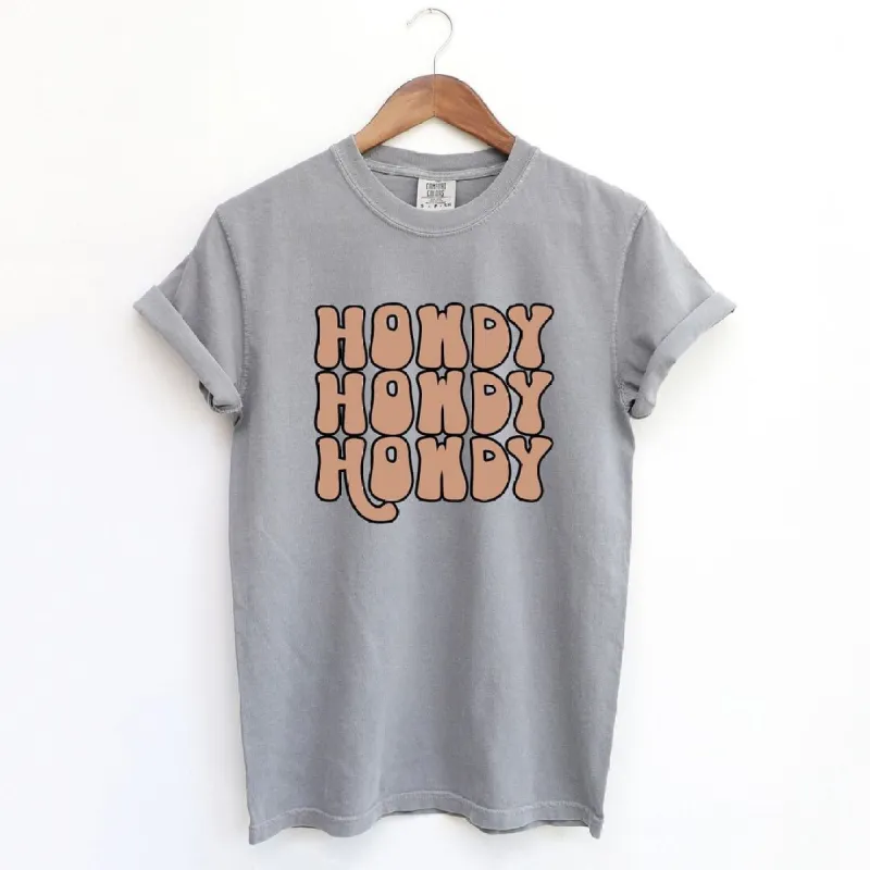 Howdy Bubble Stacked Garment Dyed Tee sold by Zulily