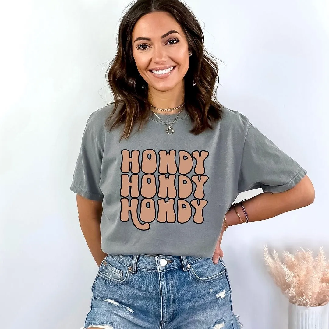Howdy Bubble Stacked Garment Dyed Tee sold by Zulily product image thumbnail 2