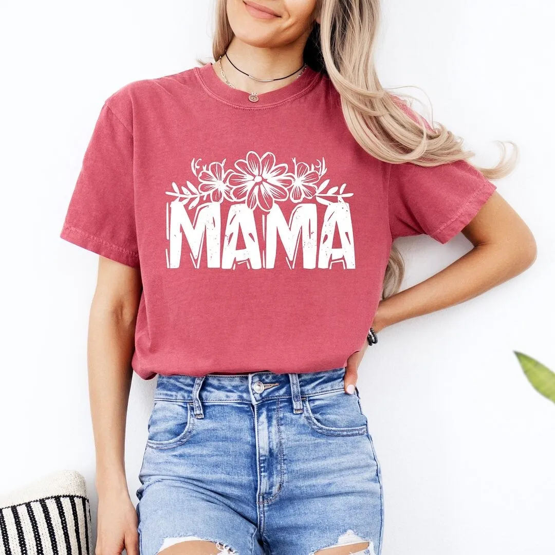Mama Topped with Flowers Garment Dyed Tee sold by Zulily product image thumbnail 2