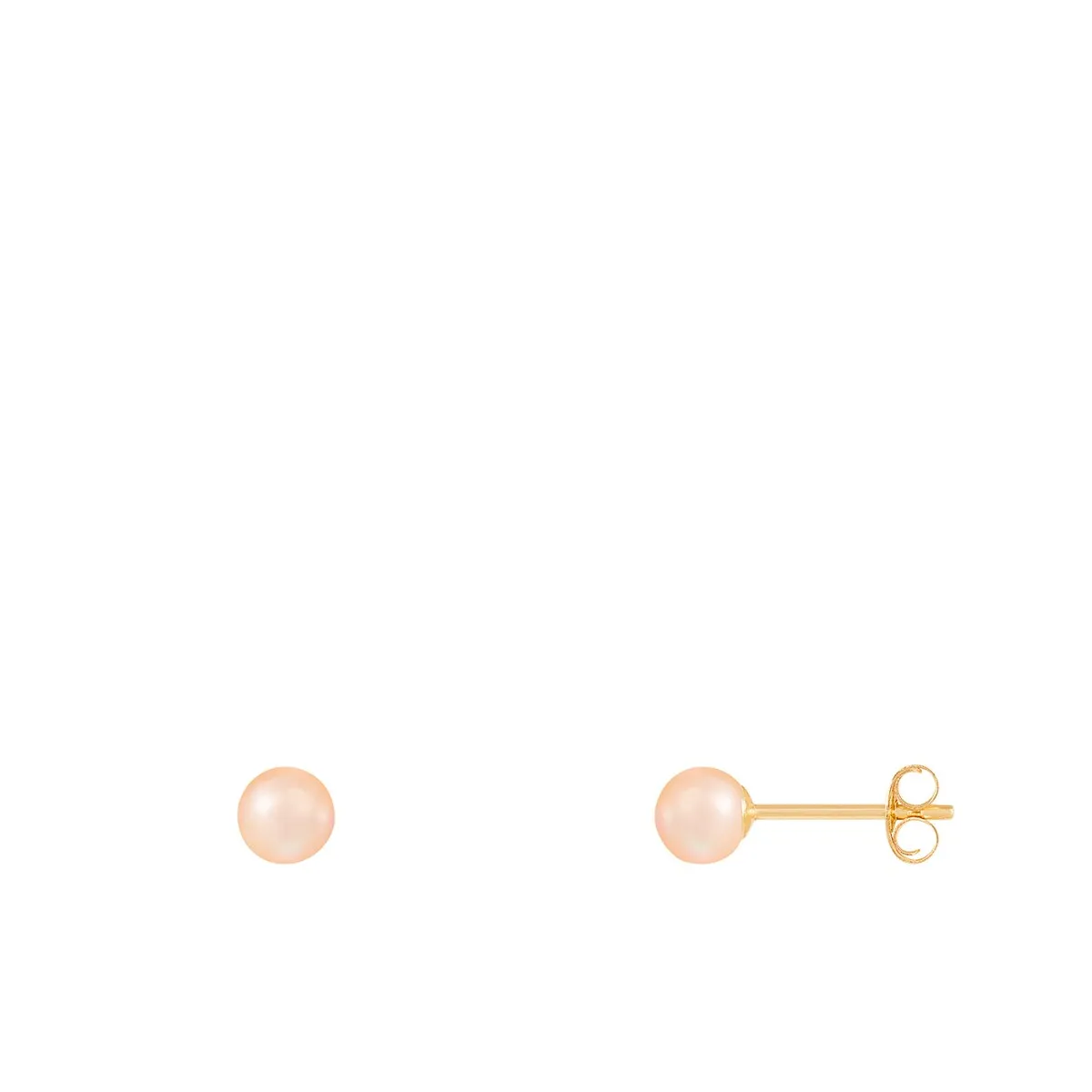 Stud Push back Earrings Pearl sold by Zulily