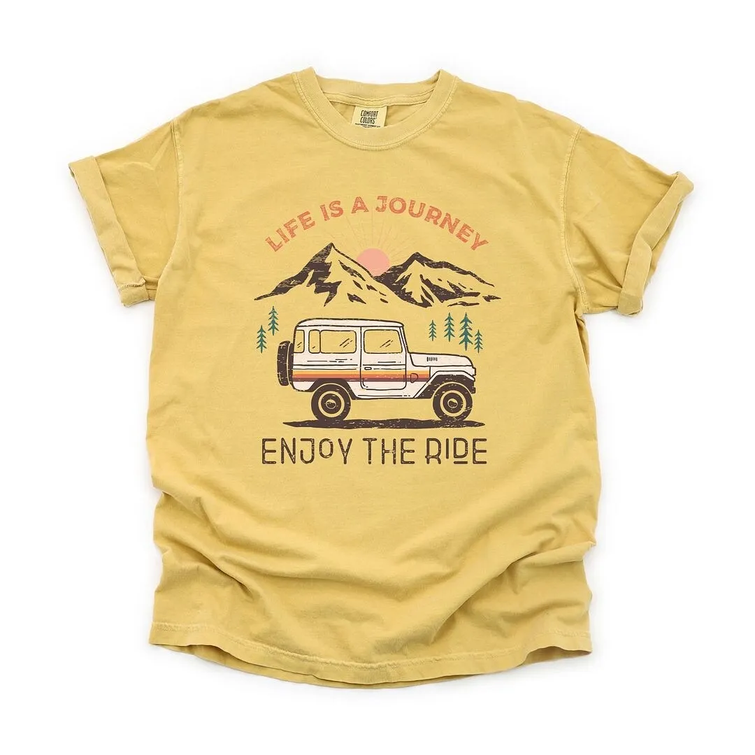 Life Is A Journey Garment Dyed Tee sold by Zulily