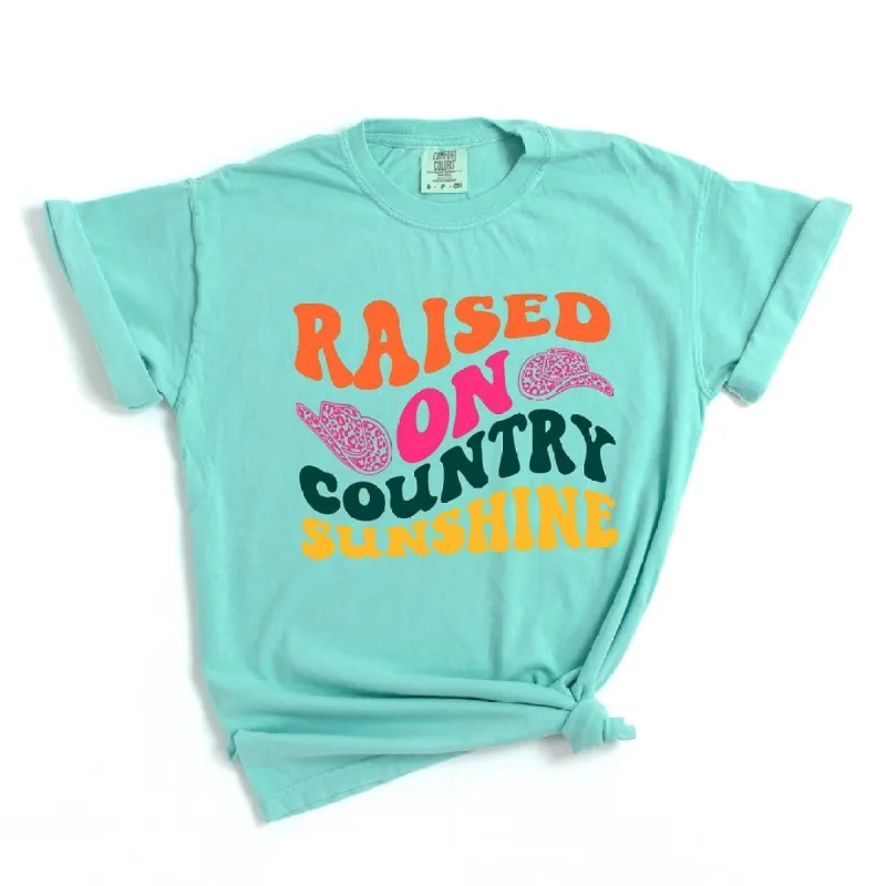Raised On Country Sunshine Hat Garment Dyed Tee sold by Zulily