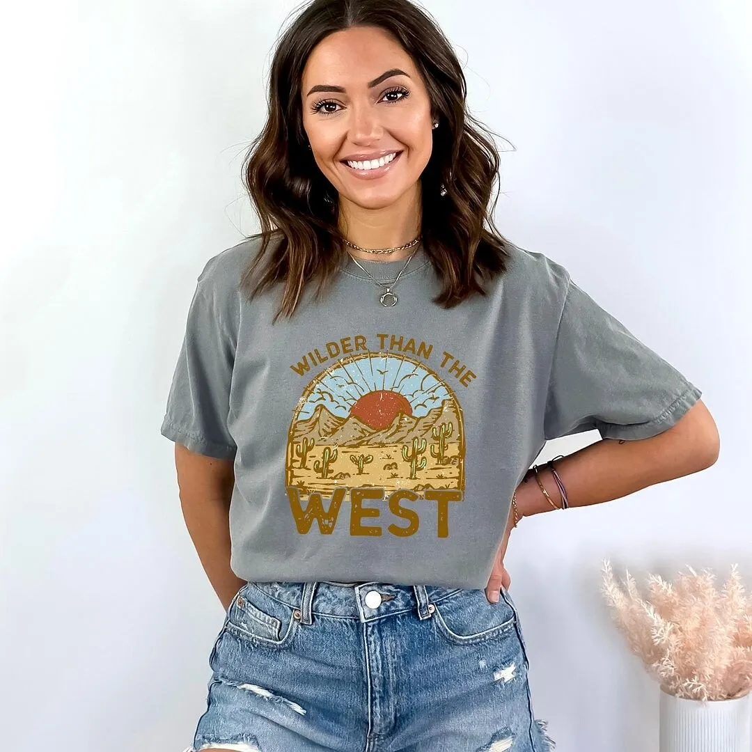 Wilder Than The West Garment Dyed Tee sold by Zulily product image thumbnail 2
