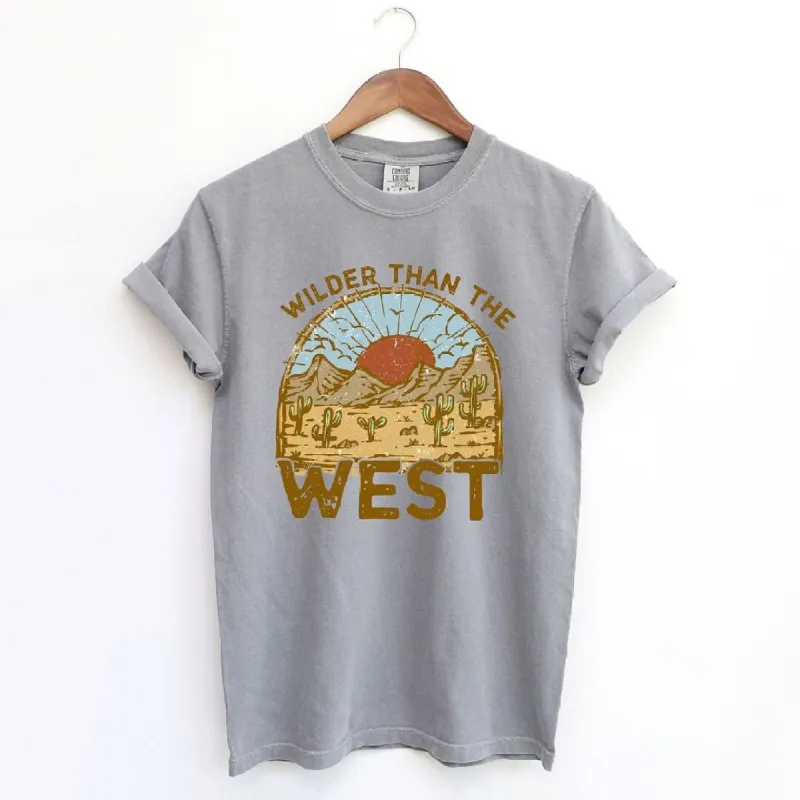 Wilder Than The West Garment Dyed Tee sold by Zulily