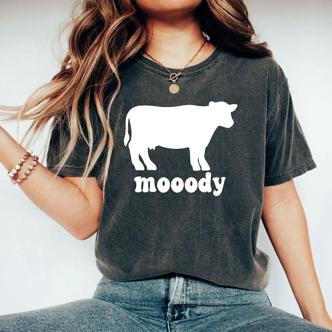 Moody Cow Garment Dyed Tee sold by Zulily product image thumbnail 2