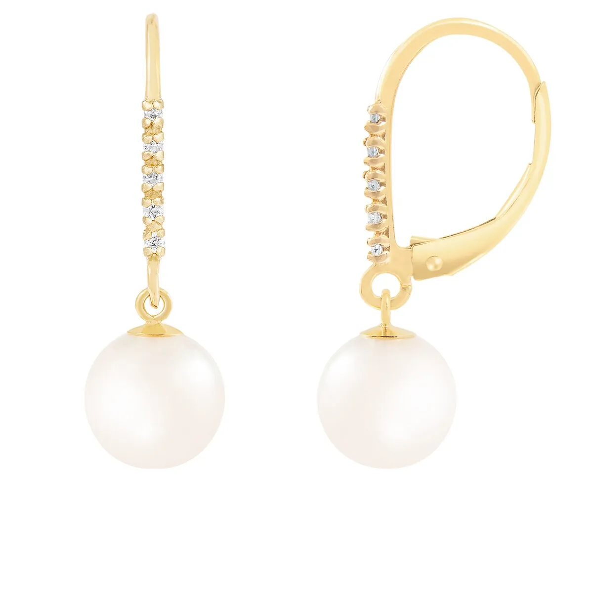 Lever Back Earrings Pearl sold by Zulily