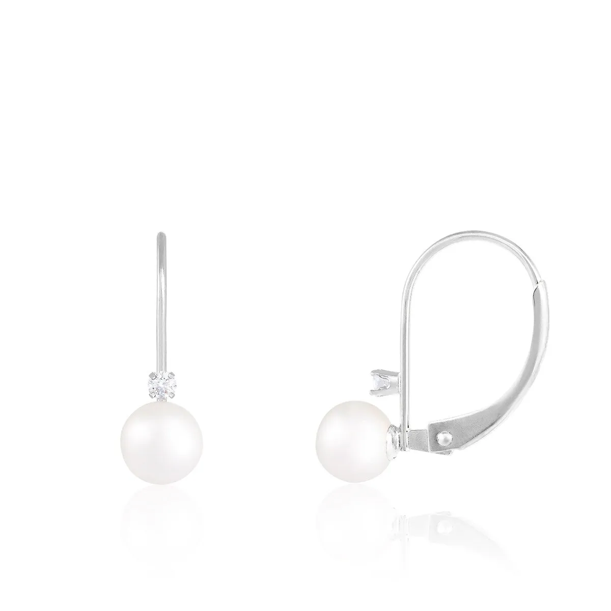 Lever Back Earrings Pearl sold by Zulily