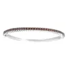 Sterling Silver Natural Garnet Bangle Bracelet sold by Zulily