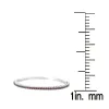 Sterling Silver Natural Garnet Bangle Bracelet sold by Zulily