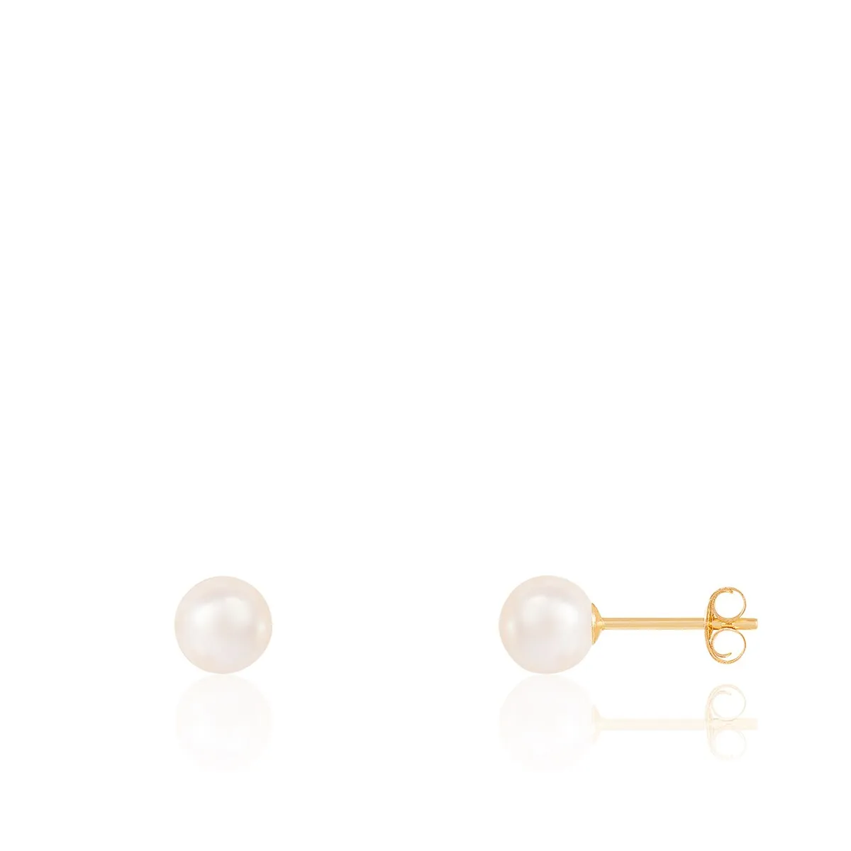 Stud Push back Earrings Pearl sold by Zulily