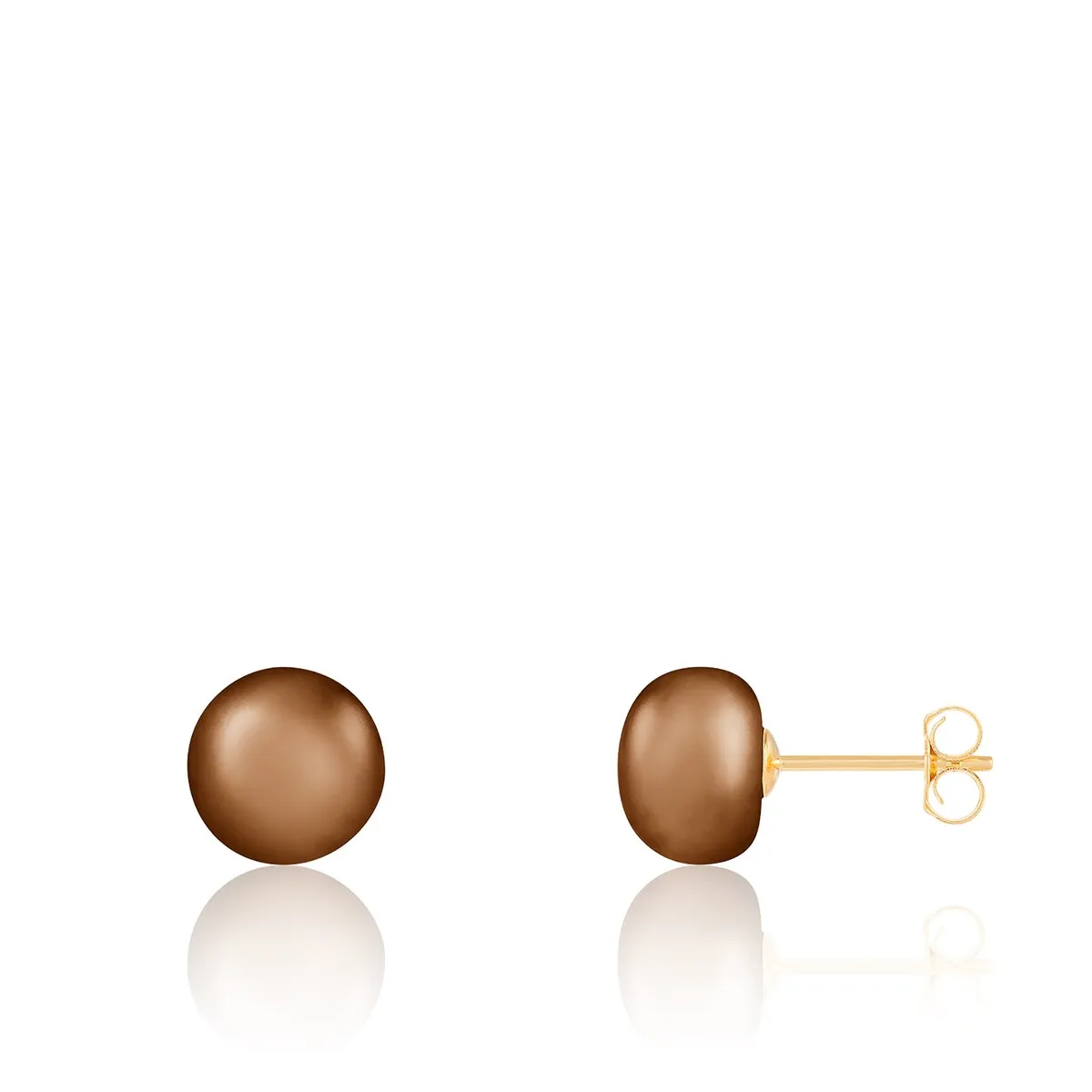 Stud Push back Earrings Pearl sold by Zulily