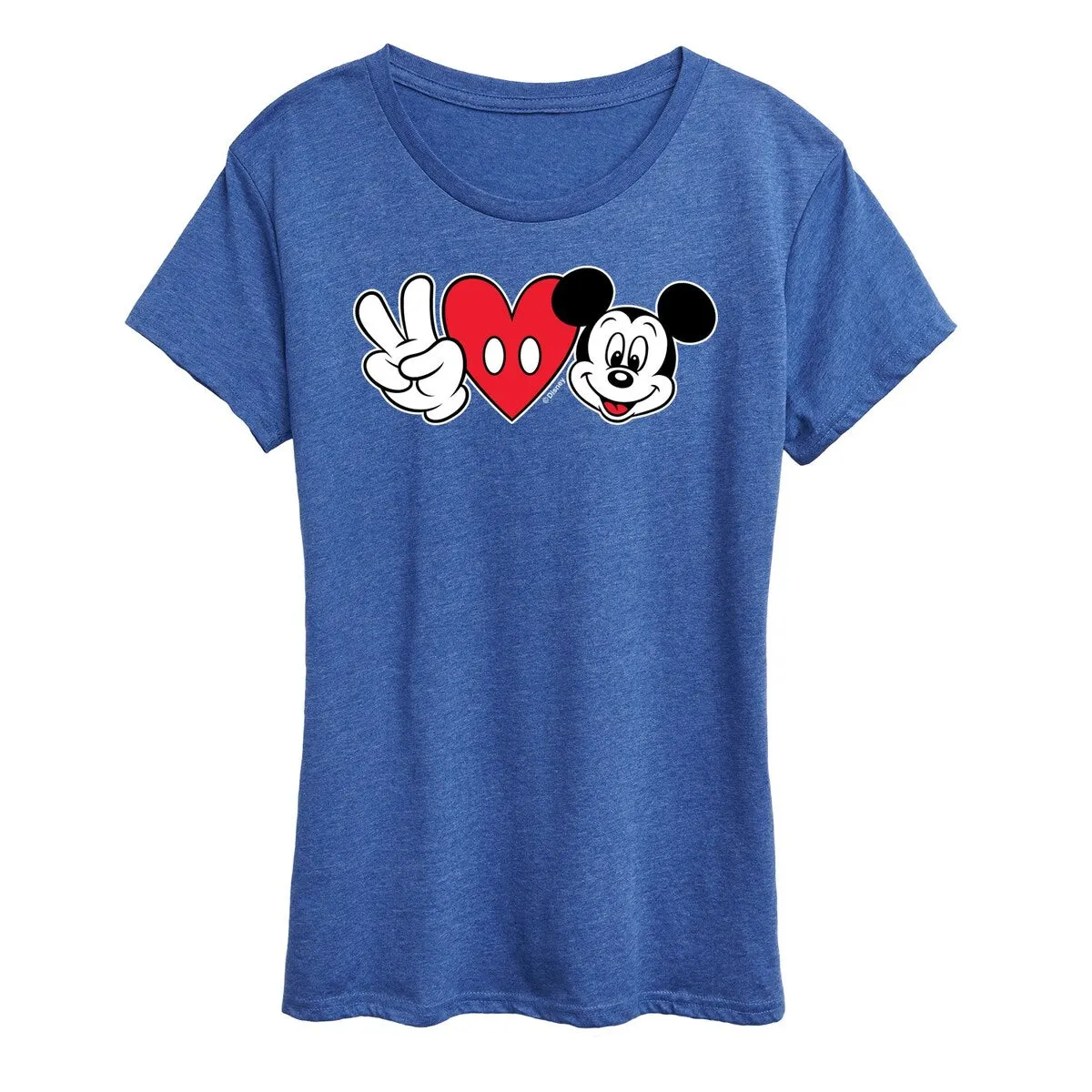 Women's Disney Peace Love Mickey Tee sold by Zulily