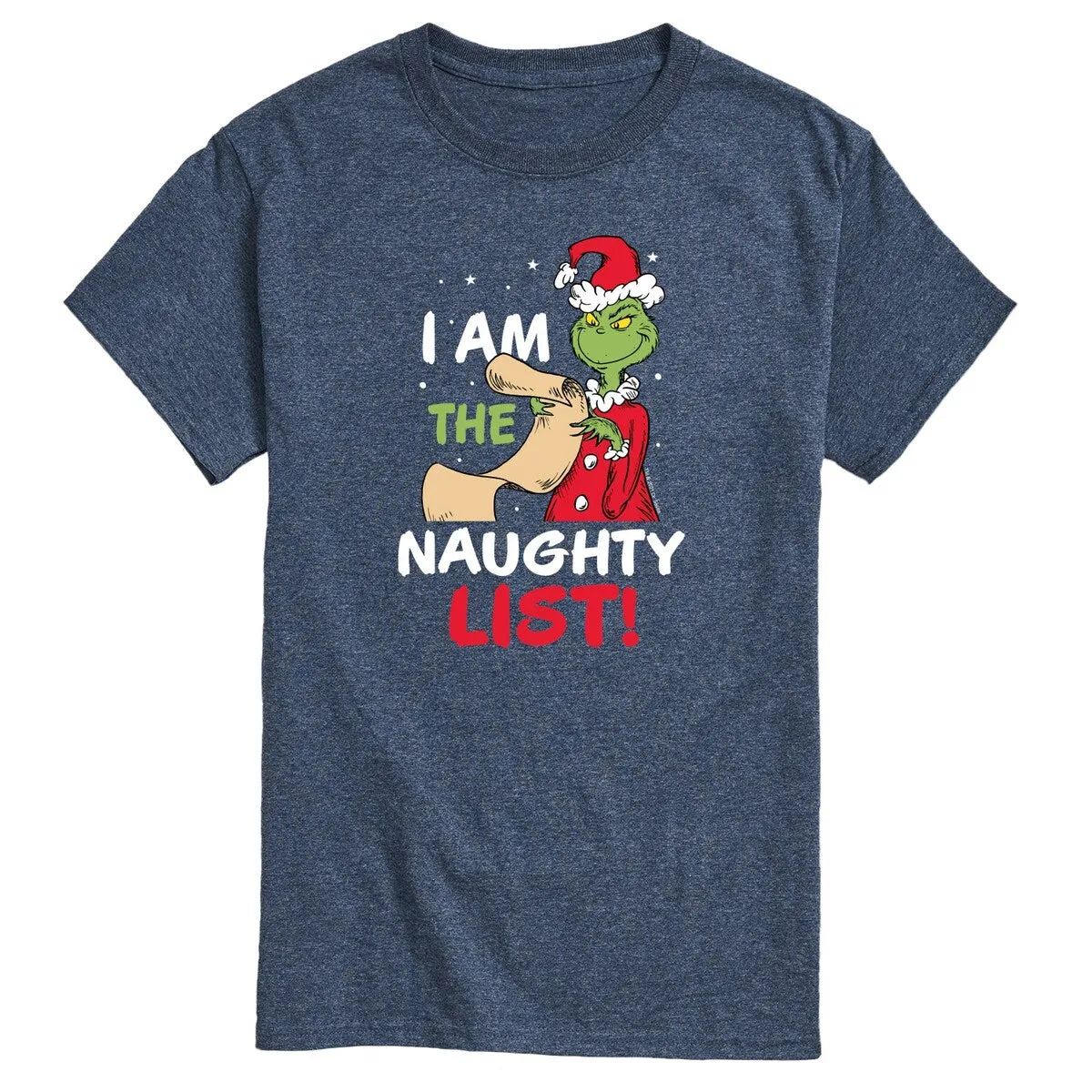 Men's The Grinch I Am The Naughty List Tee sold by Zulily product image thumbnail 2