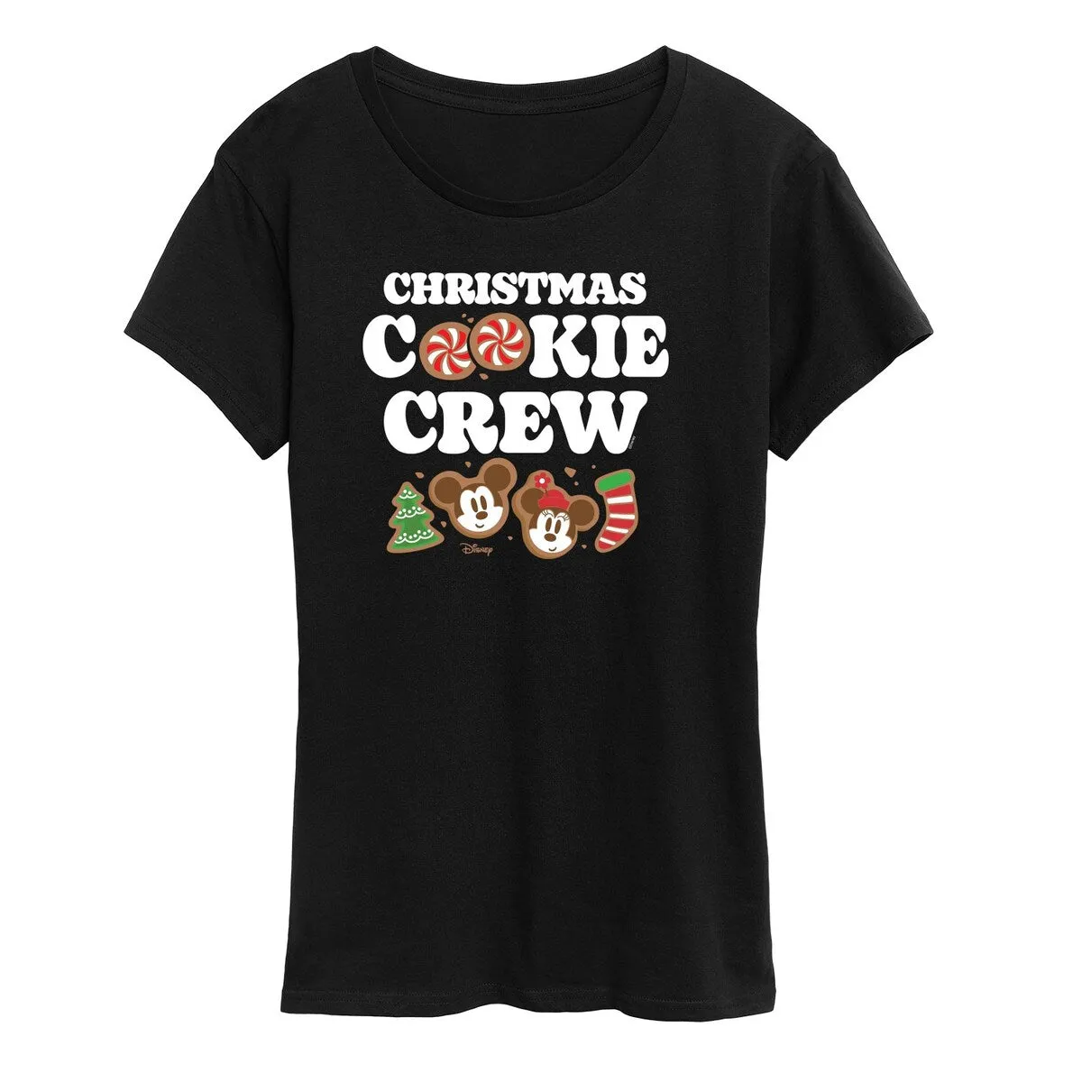 Women's Disney Christmas Cookie Crew Tee sold by Zulily