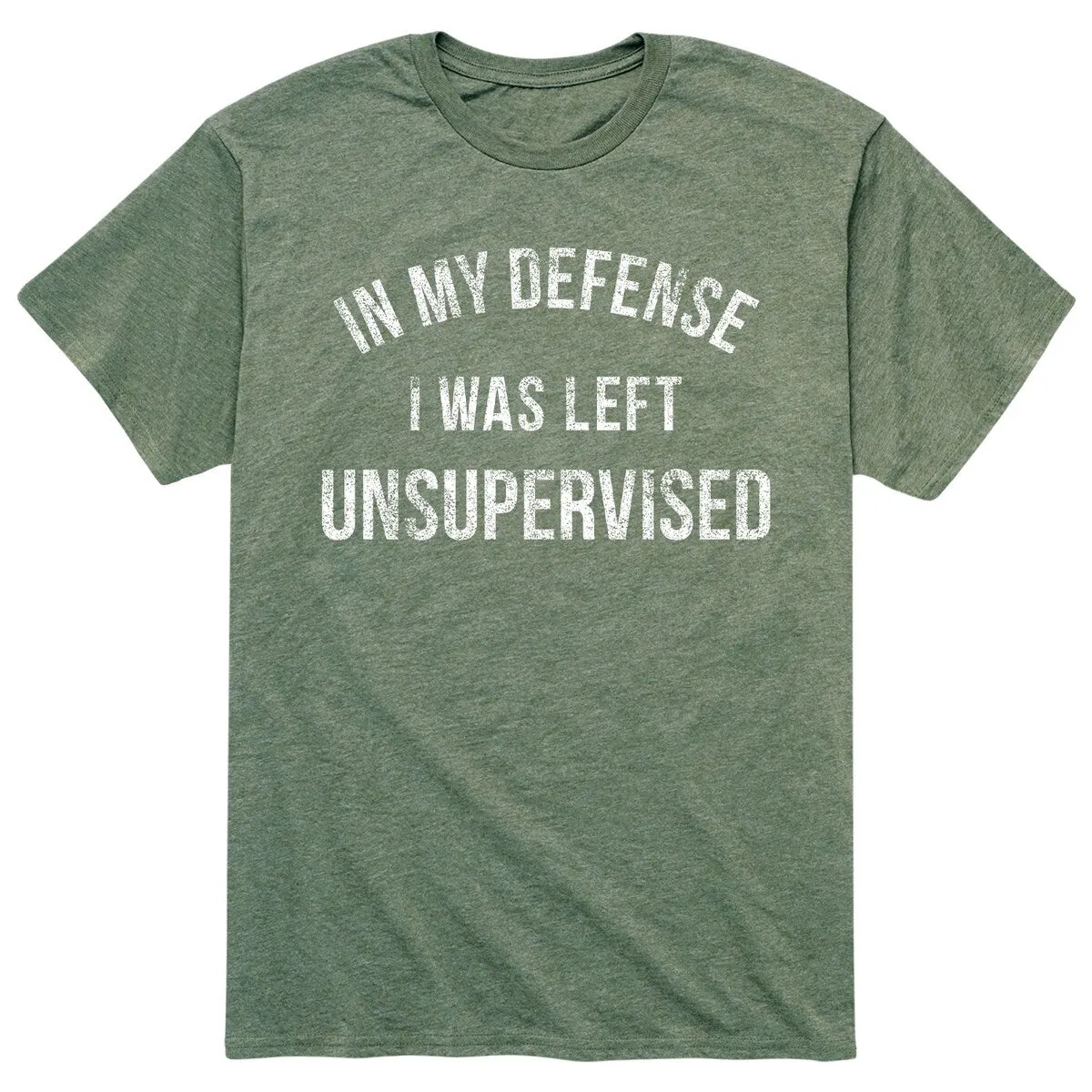 Men's In My Defense I Was Left Unsupervised Tee sold by Zulily
