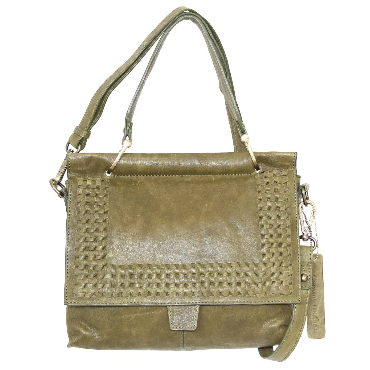 Nino Bossi Alexis Leather Satchel sold by Zulily
