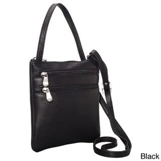 Le Donne Leather Two Zip Mini Crossbody Bag sold by Zulily product image thumbnail 4
