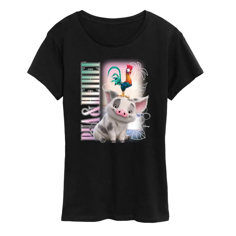 Women's Moana 2 Pua & HeiHei Tee sold by Zulily