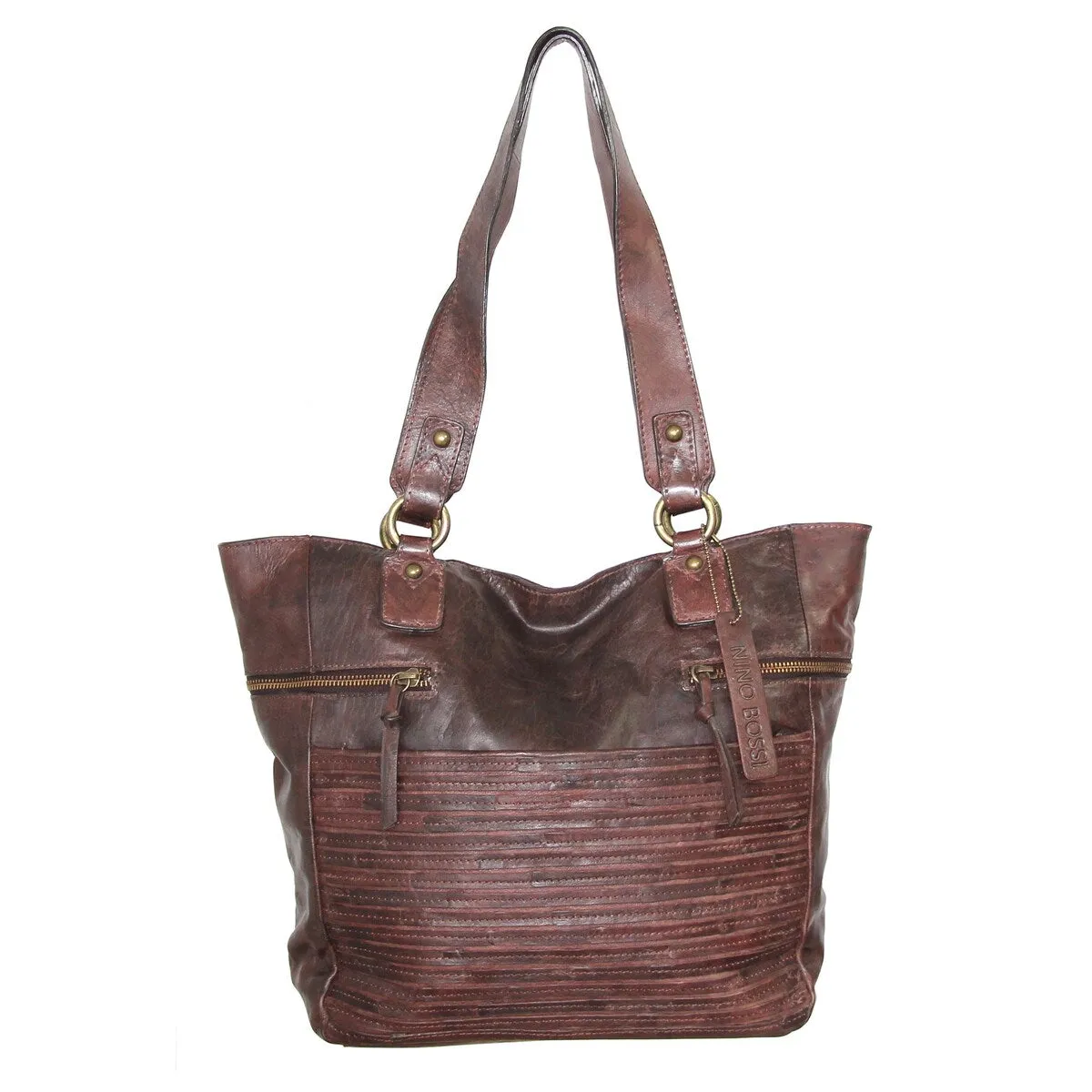 Nino Bossi Flossie Leather Tote sold by Zulily