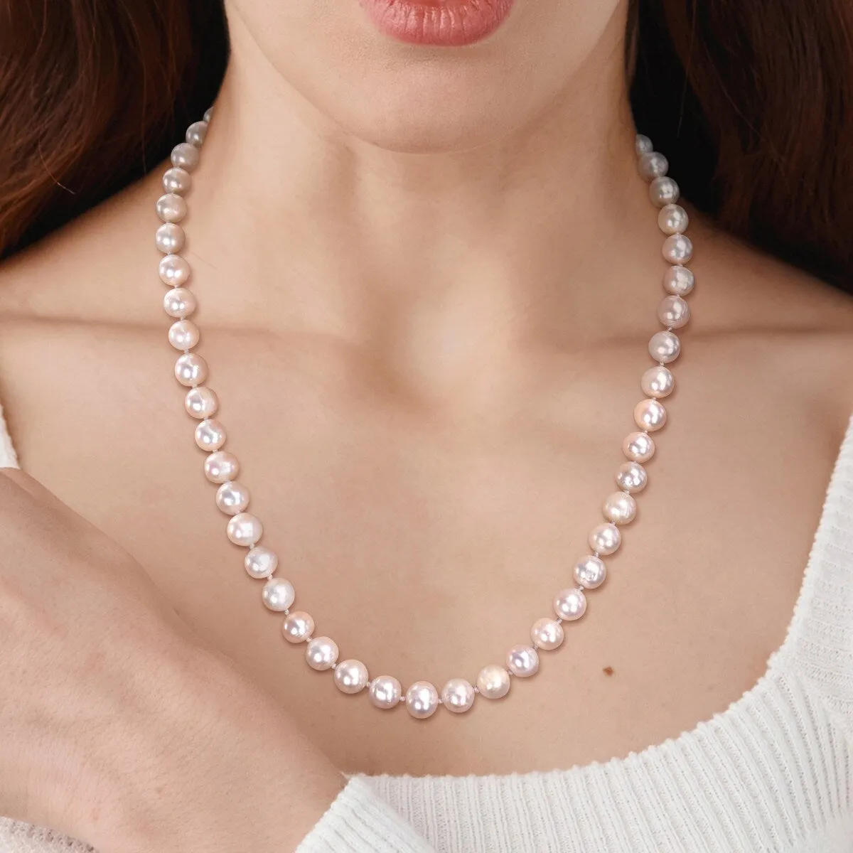 Sofia B. 8mm Cultured Freshwater Pearl Strand Necklace sold by Zulily product image thumbnail 4