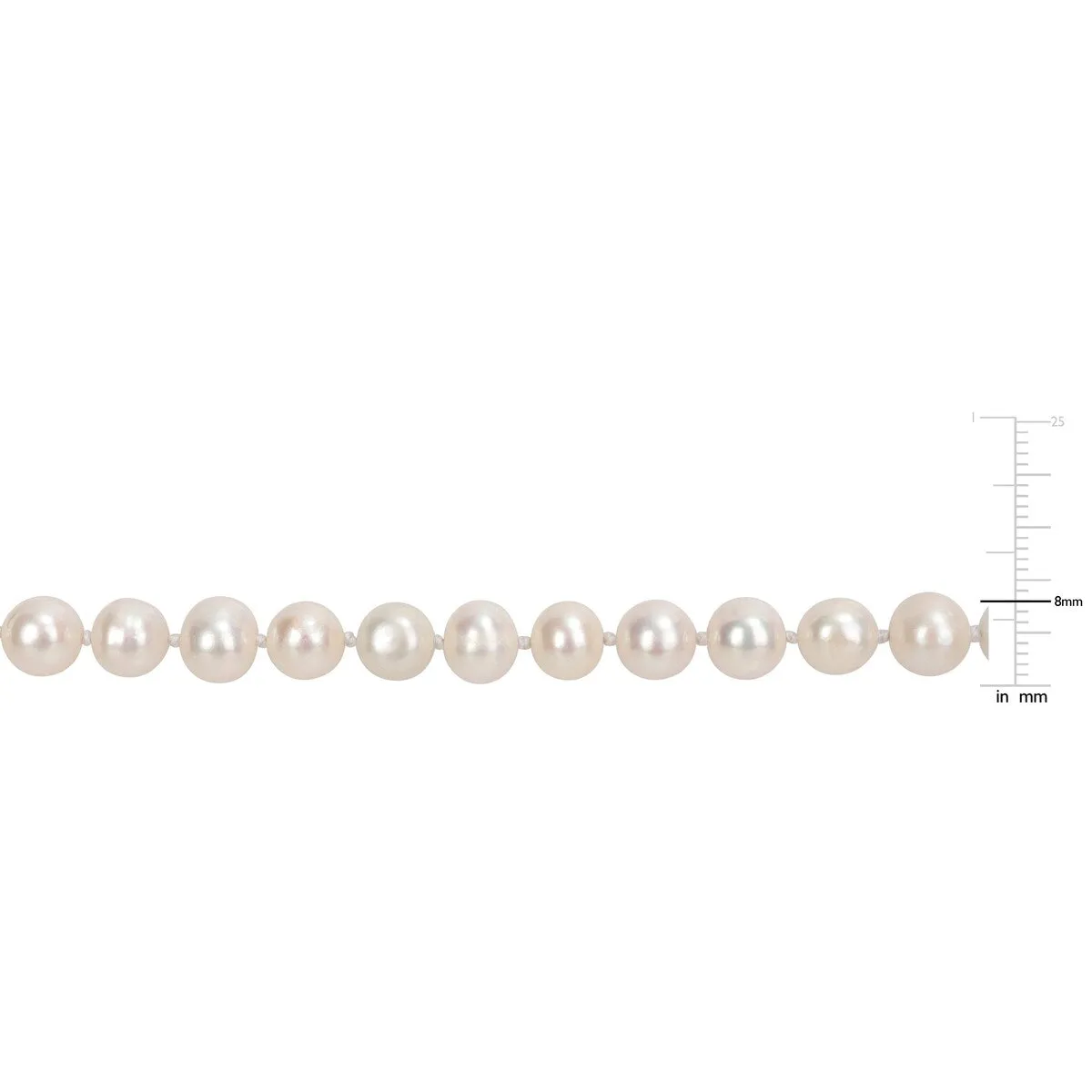 Sofia B. 8mm Cultured Freshwater Pearl Strand Necklace sold by Zulily product image thumbnail 2