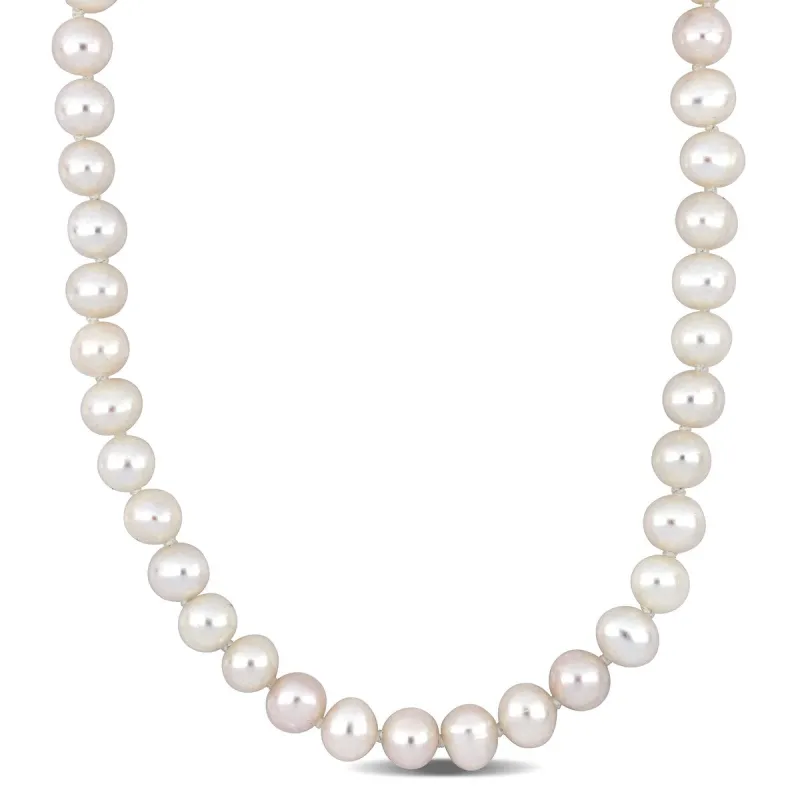 Sofia B. 6.5-7mm Cultured Freshwater Pearl Strand Necklace 14k Yellow Gold Clasp sold by Zulily