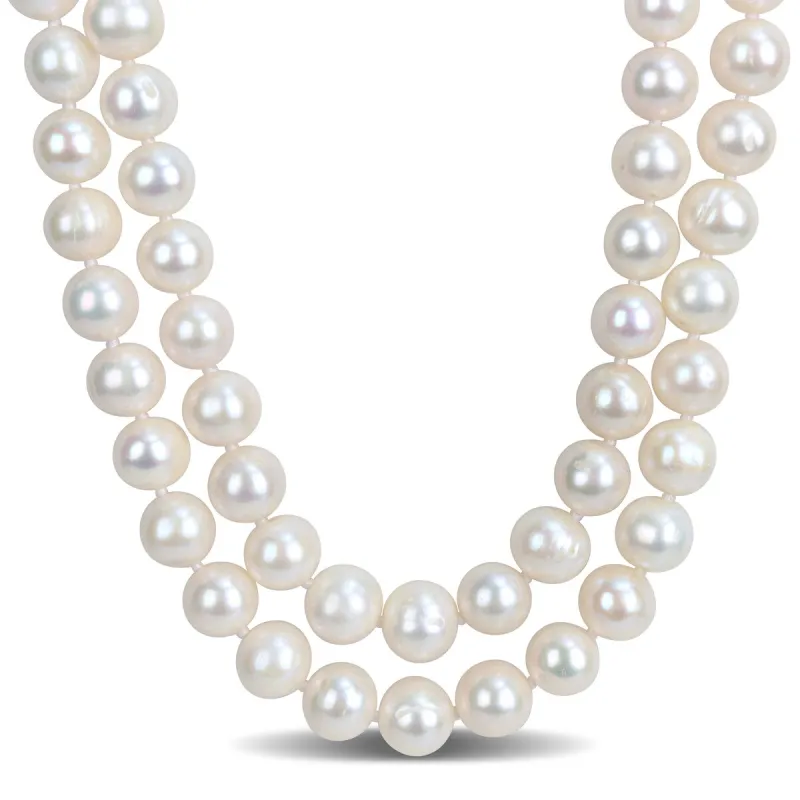 Sofia B. 9-10mm Cultured Freshwater Pearl 2-Strand Necklace Sterling Silver Clasp sold by Zulily