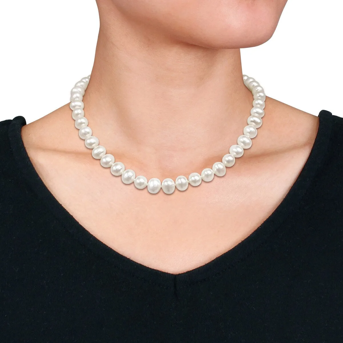 Sofia B. 9mm Cultured Freshwater Pearl Strand Necklace sold by Zulily product image thumbnail 3