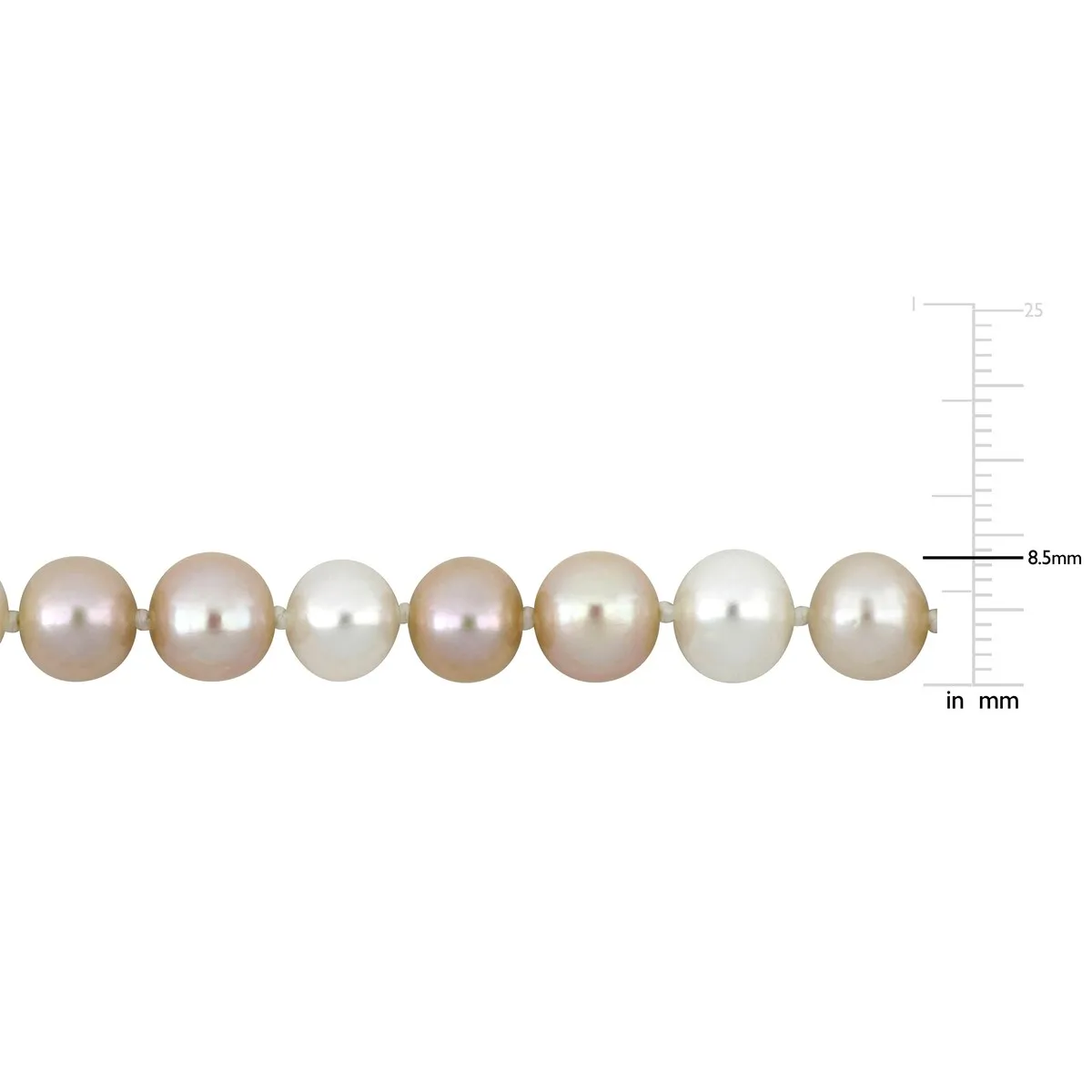 Sofia B. 8mm Multi-Colored Cultured Freshwater Pearl Necklace Sterling Silver sold by Zulily product image thumbnail 2