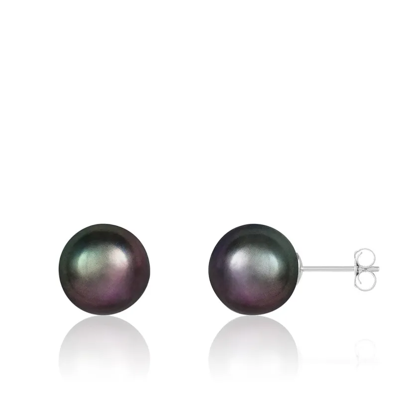 Stud Push back Earrings Pearl sold by Zulily