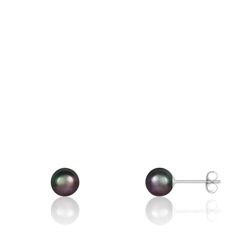 Stud Push back Earrings Pearl sold by Zulily