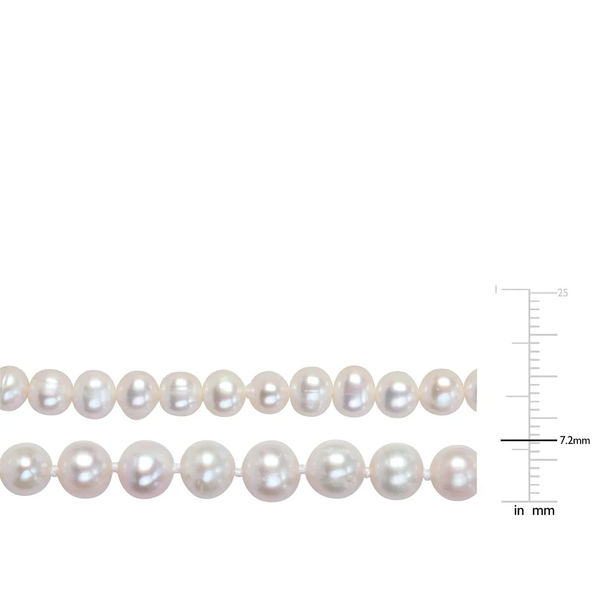 Sofia B. 6-7mm Cultured Freshwater Pearl Necklace and Elastic Bracelet Set Goldtone Clasp sold by Zulily product image thumbnail 2