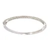 Sterling Silver 0.50 CTTW Real White Diamond Bangle Bracelet sold by Zulily