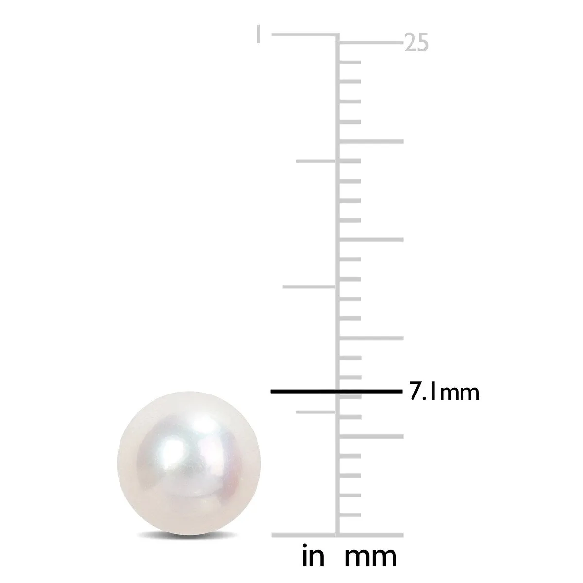 Sofia B. 7mm Cultured Freshwater Pearl Stud Earrings 14k Yellow Gold sold by Zulily product image thumbnail 2