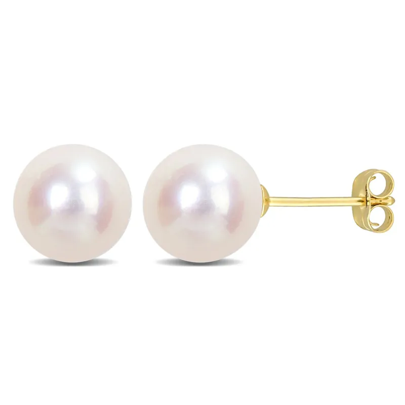 Sofia B. 8mm Cultured Freshwater Pearl Stud Earrings 14k Yellow Gold sold by Zulily