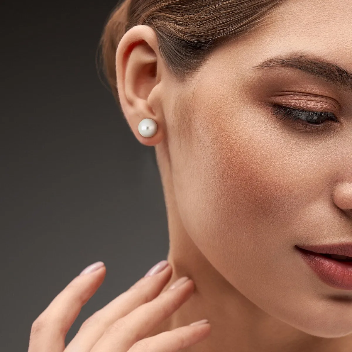 Sofia B. 12mm Cultured Edison Pearl Stud Earrings Sterling Silver sold by Zulily product image thumbnail 4