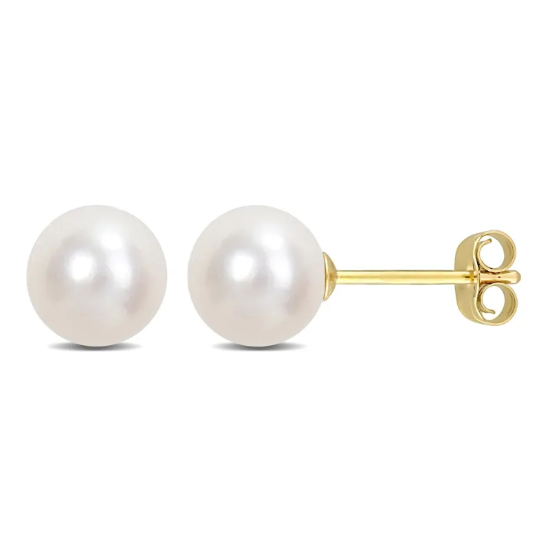 Sofia B. 6mm Cultured Freshwater Pearl Stud Earrings 14k Yellow Gold sold by Zulily