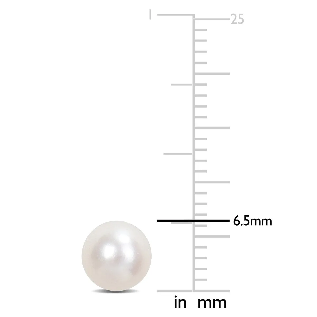 Sofia B. 6mm Cultured Freshwater Pearl Stud Earrings 14k Yellow Gold sold by Zulily product image thumbnail 2