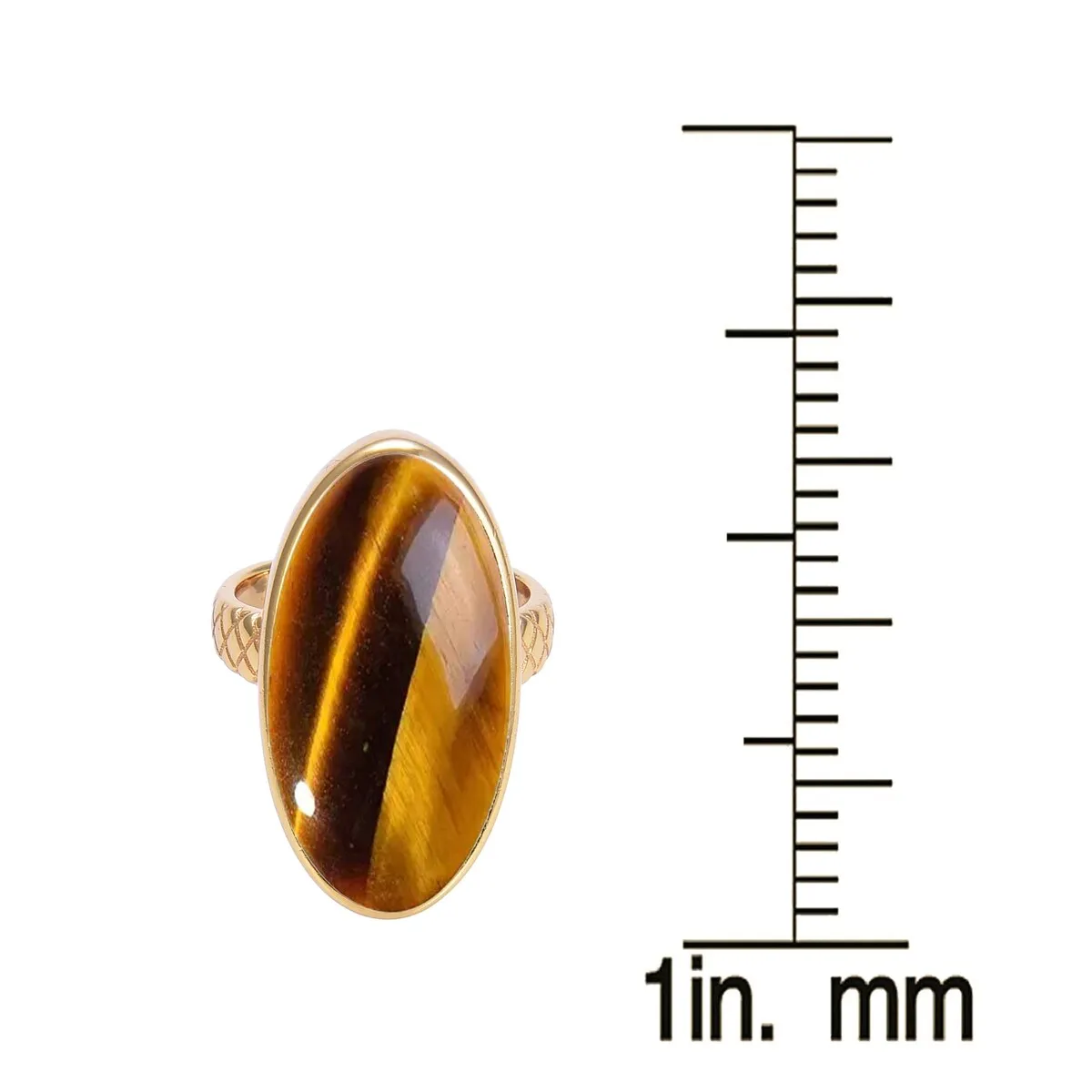 Gold Over Sterling Silver Tiger Eye Vintage Ring sold by Zulily product image thumbnail 3