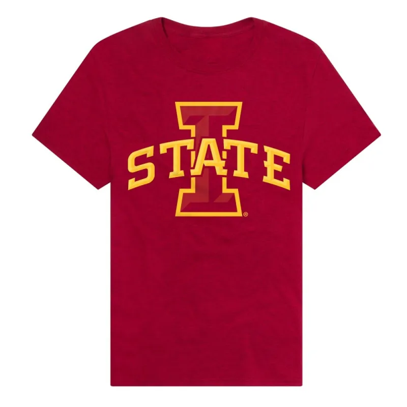 Iowa State University Primary Logo Unisex Adult Heathered Premium T Shirt sold by Zulily