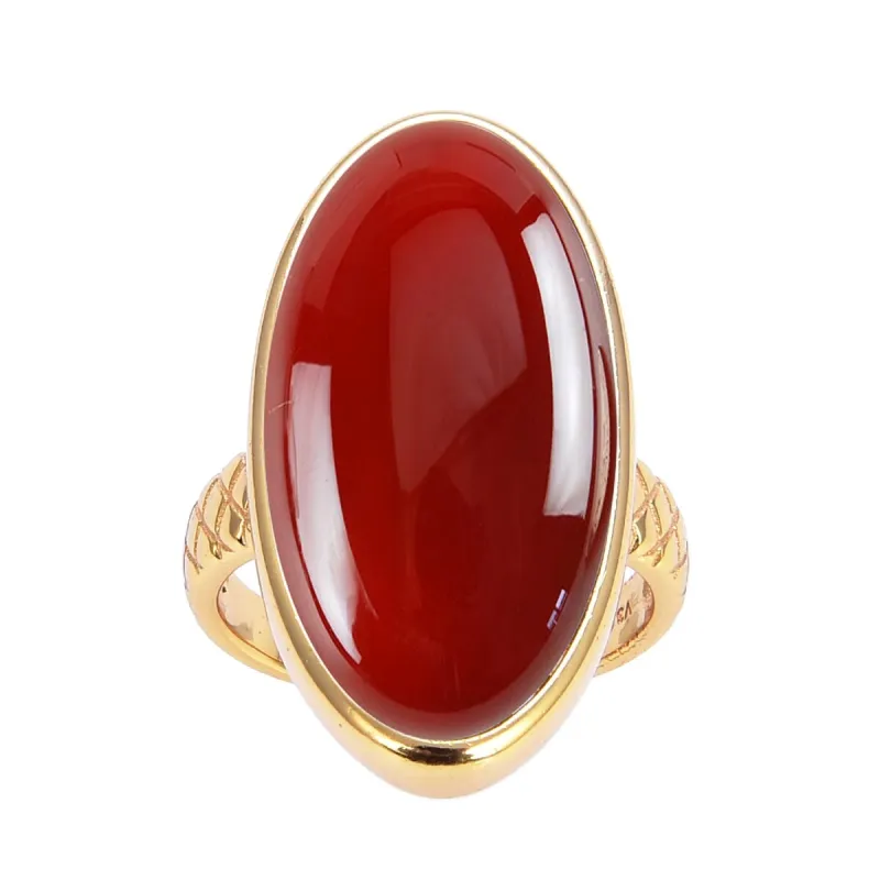 Gold Over Sterling Silver Carnelian Vintage Ring sold by Zulily