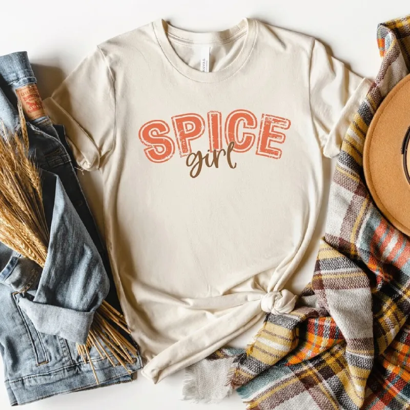 Spice Girl Varsity Cursive Short Sleeve Crewnneck Tee sold by Zulily
