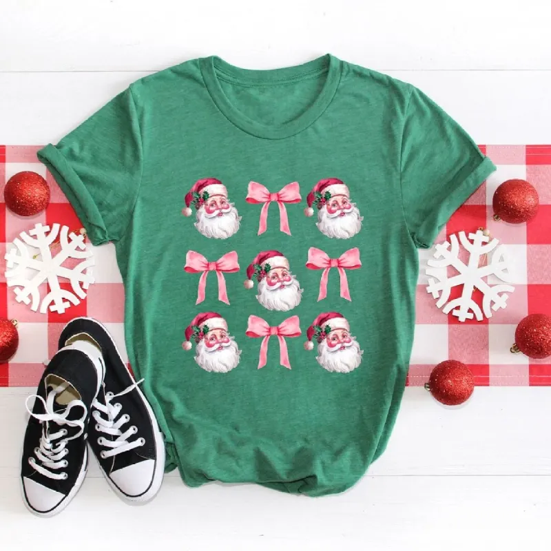 Coquette Santa Chart Short Sleeve Crewnneck Tee sold by Zulily