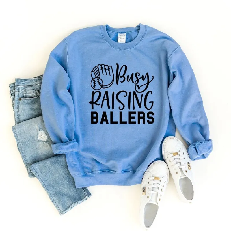 Busy Raising Ballers Baseball Graphic Sweatshirt sold by Zulily